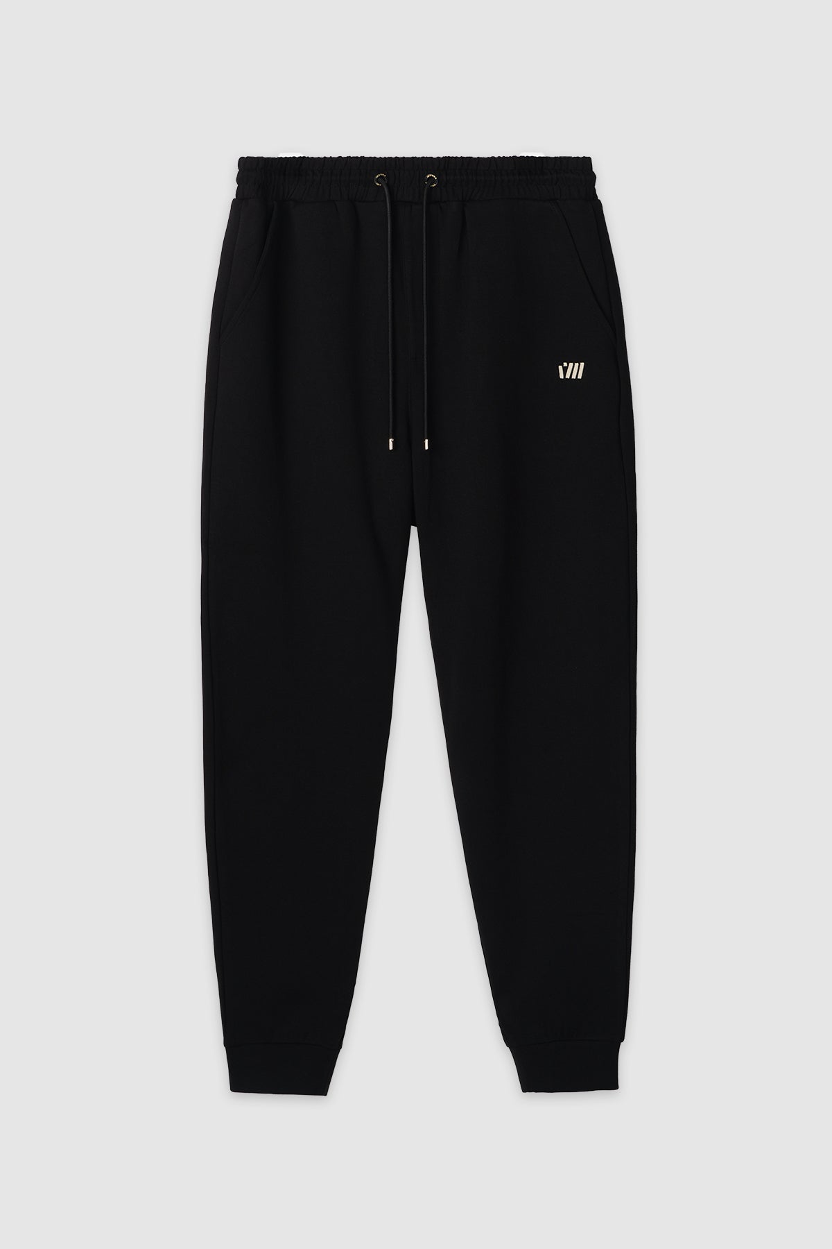 TYGA ICON EMBROIDERY COTTON SWEATPANTS - BLACK