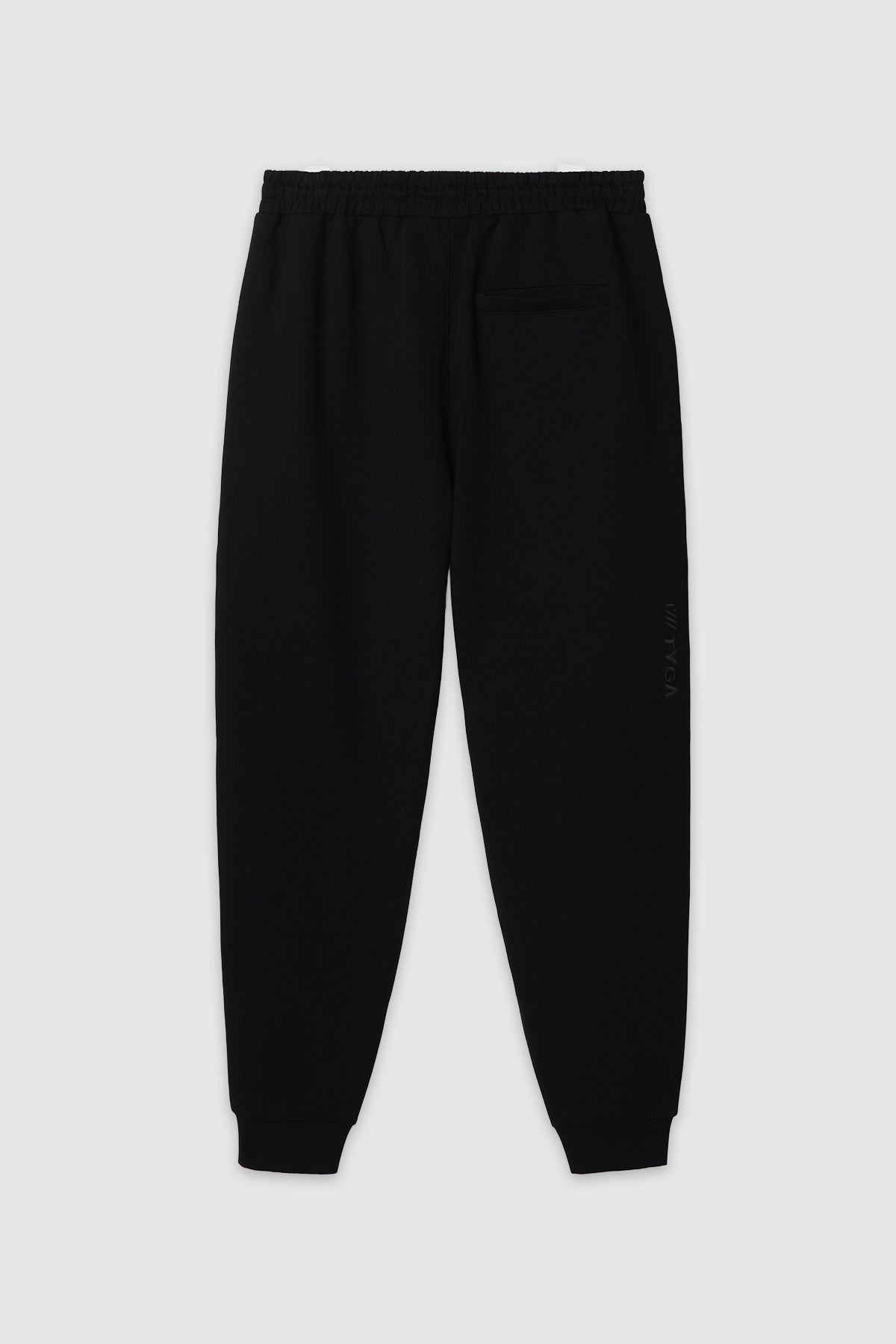 TYGA ICON EMBROIDERY COTTON SWEATPANTS - BLACK