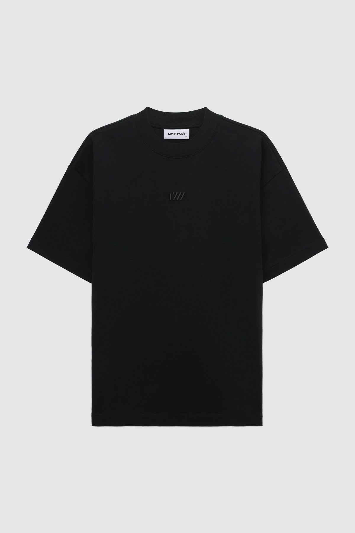 TYGA ICON EMBROIDERY T-SHIRT - BLACK