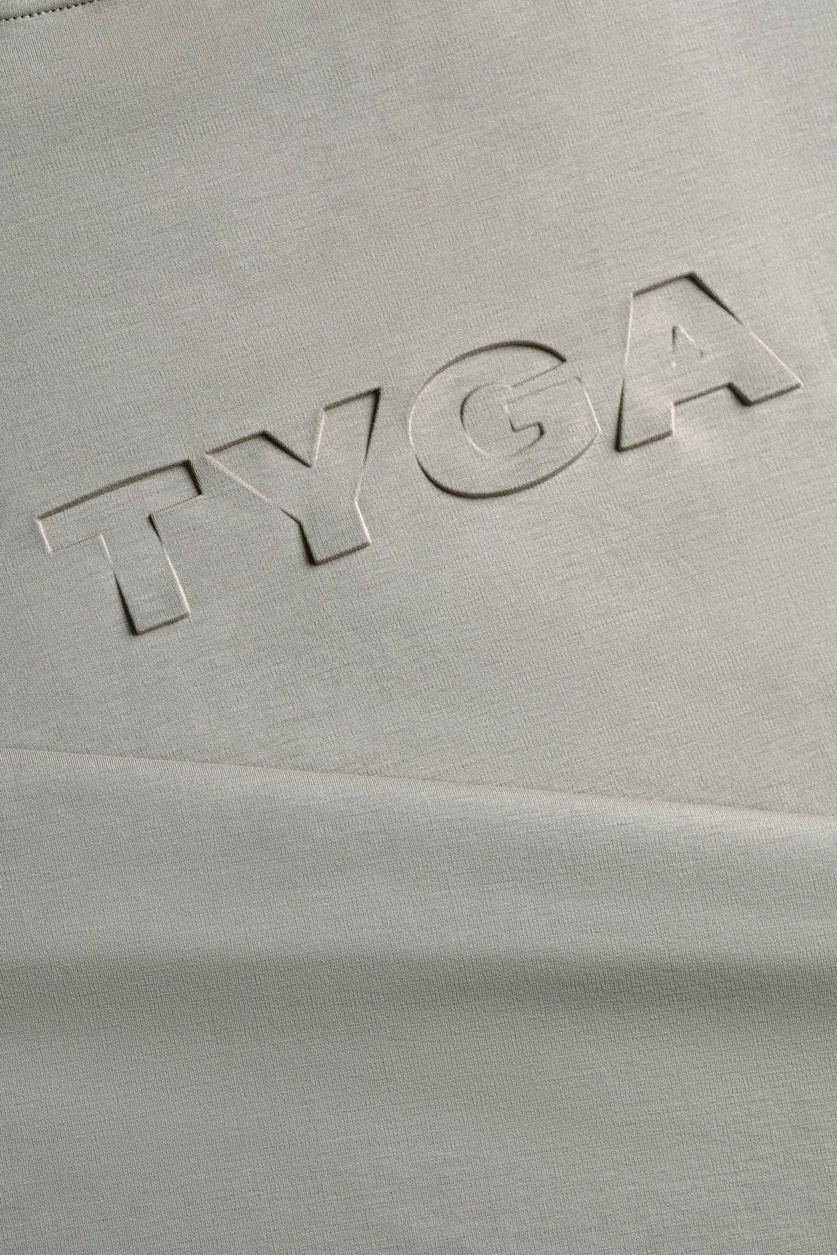 TYGA ICON EMBROIDERY T-SHIRT - TAUPE
