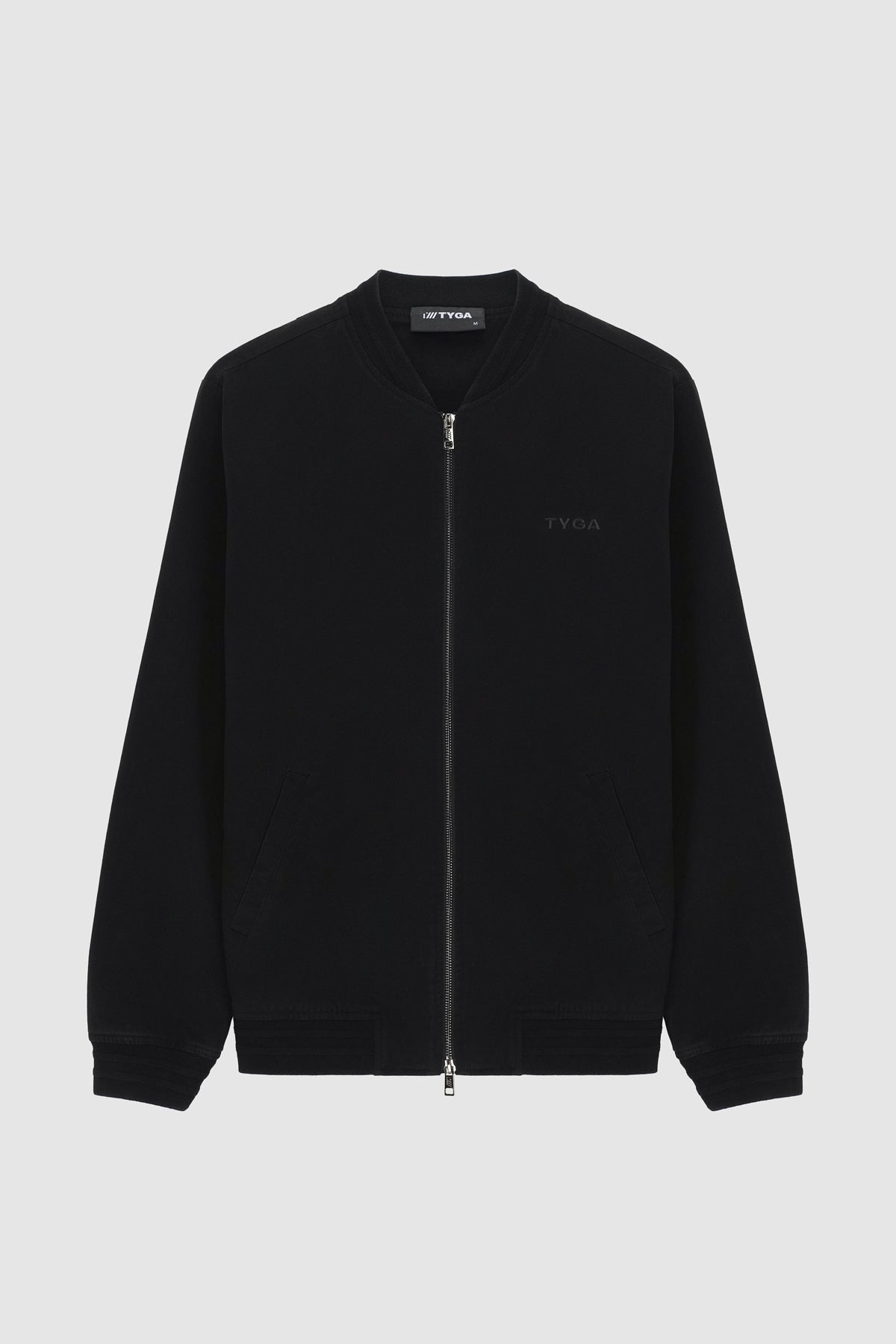 TYGA EMBROIDERY TRACK JACKET - BLACK