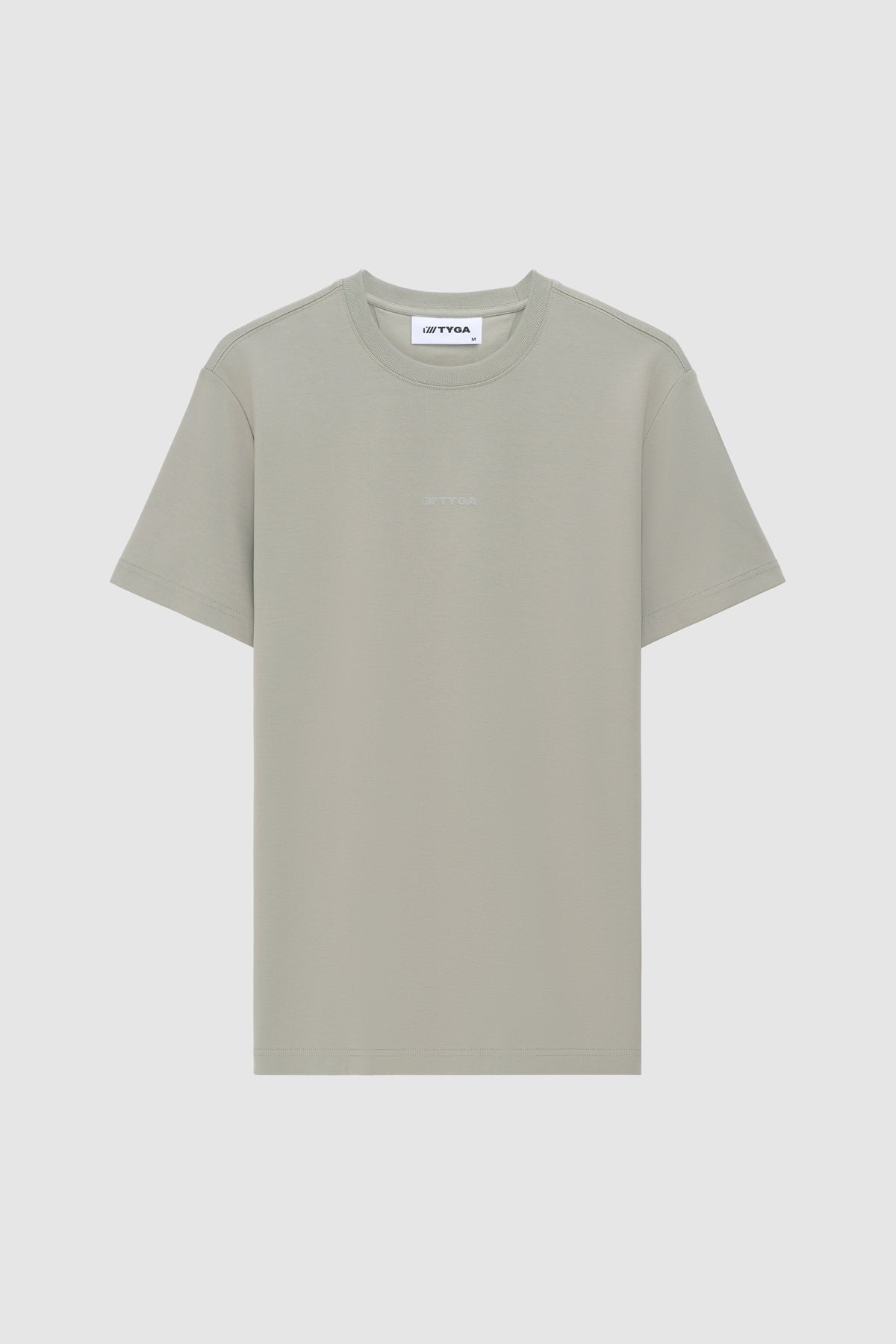 OS CROSS EMBROIDERY T-SHIRT - GREY