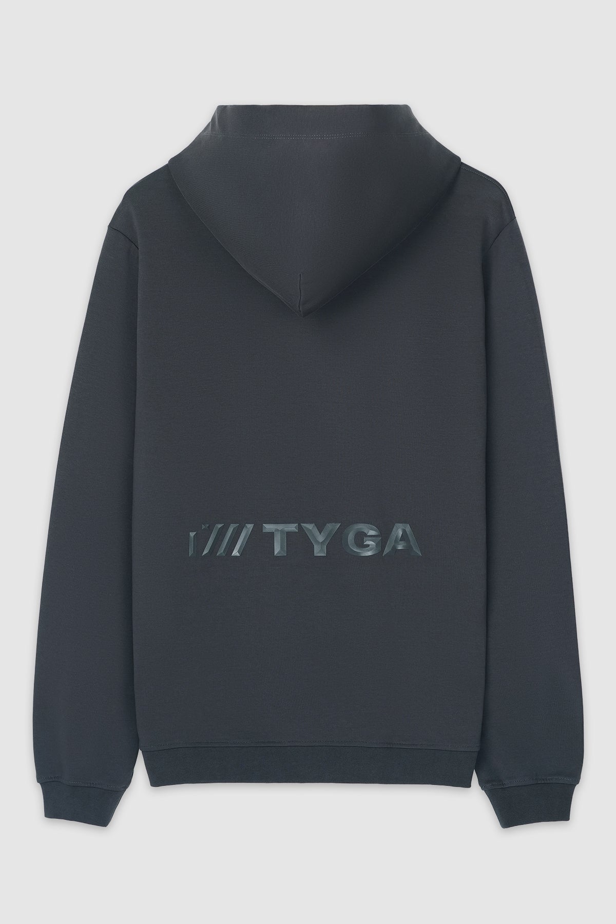 TYGA ICON EMBROIDERY COTTON HOODIE - GRAY