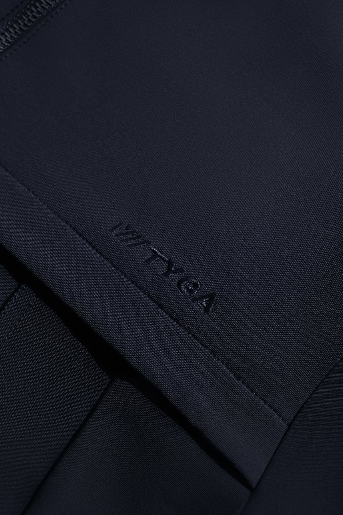 TYGA EMBROIDERY NYLON JACKET - DUSTY BLUE
